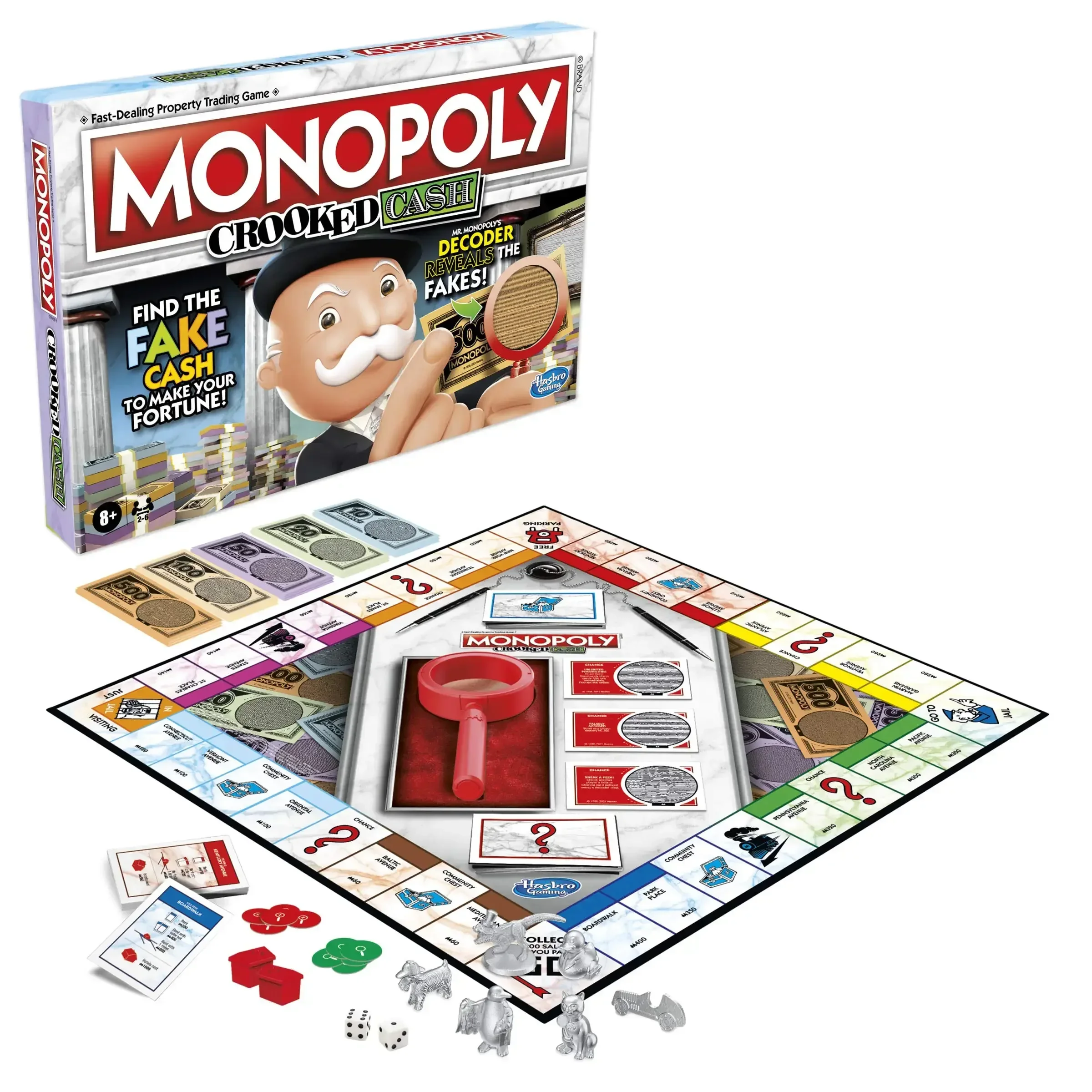 Hasbro Game Monopoly - Hasbro Monopoly Crooked Cash Gra planszowa