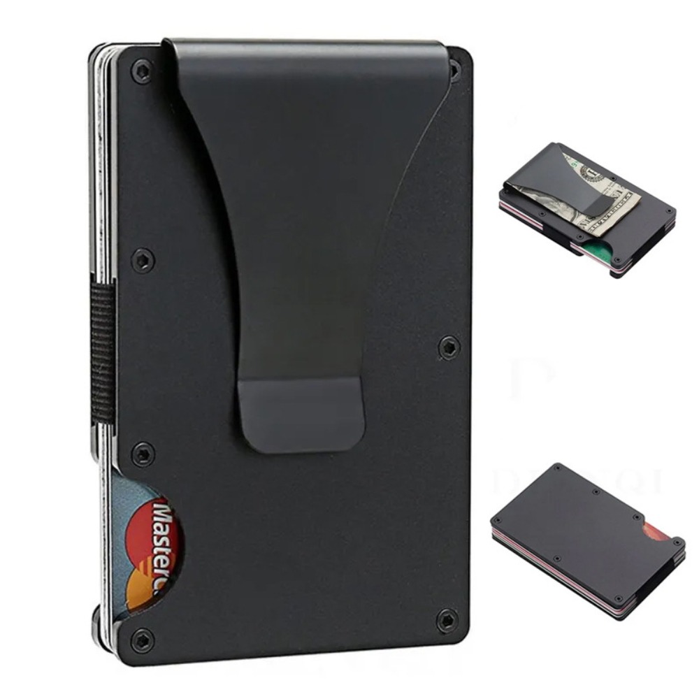 Card Top Loader - Aluminiowy Portfel na Karty z Blokadą
