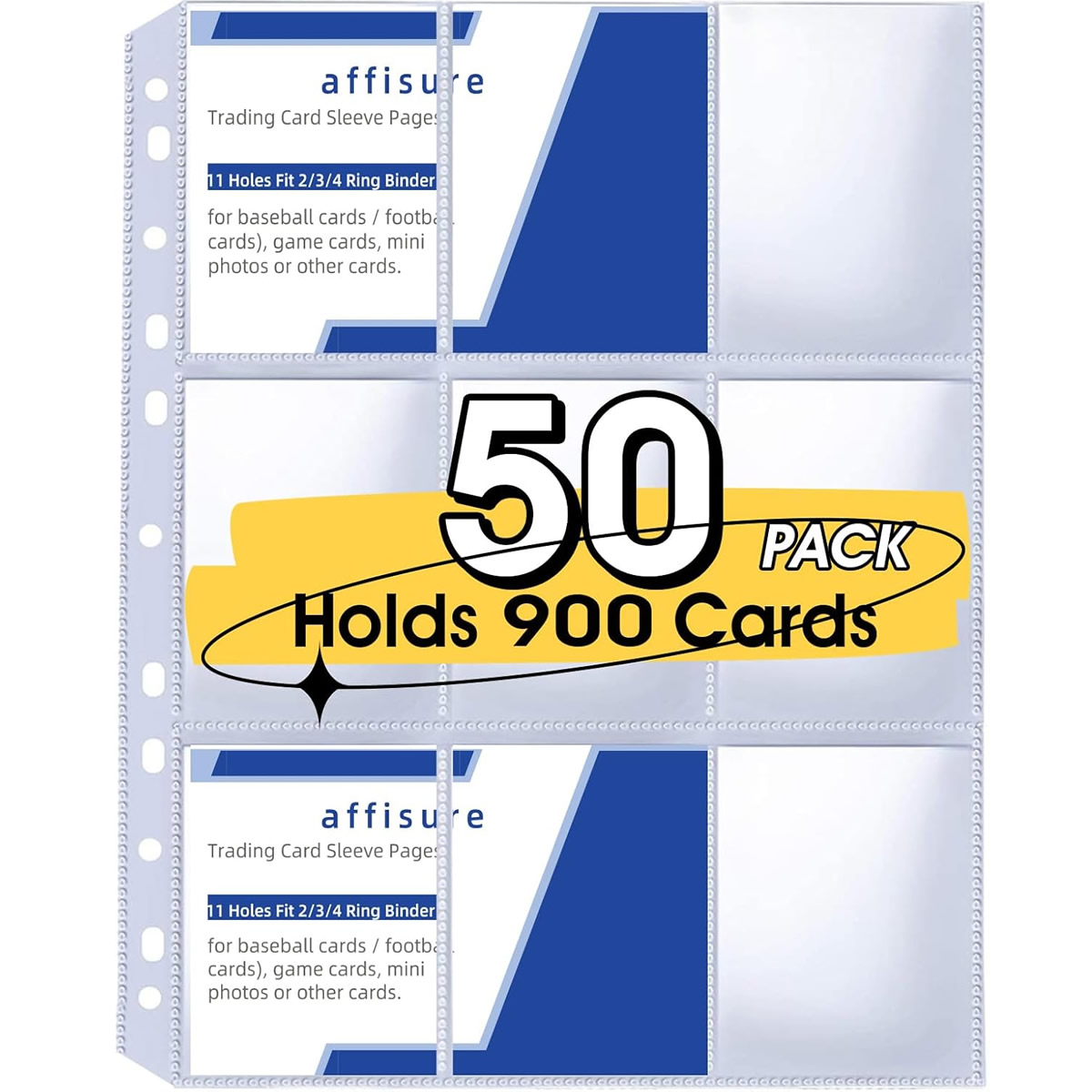 50 sztuk 9-kieszeniowych koszu – Trading Card Binder recenzja i cena