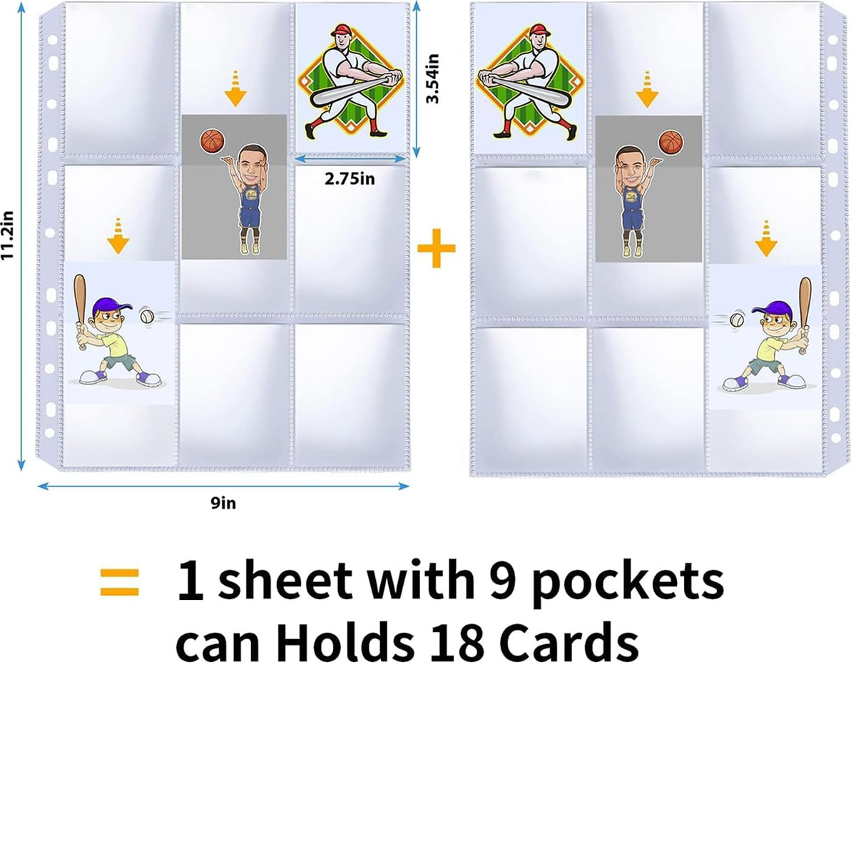 50 sztuk 9-kieszeniowych koszu – Trading Card Binder recenzja i cena